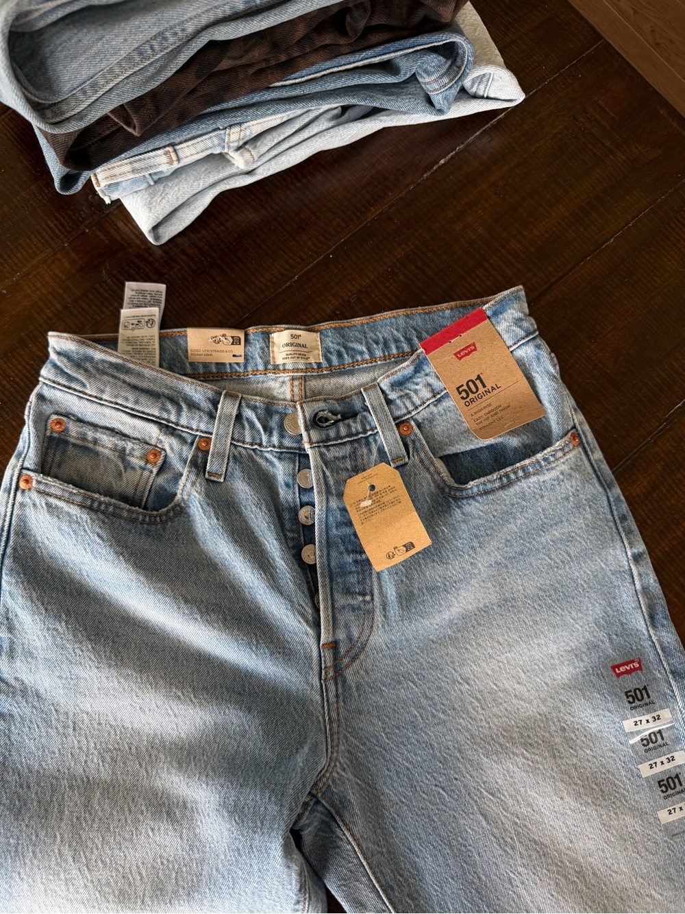 Levi's 501 Original Light Blue Denim